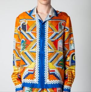 CASABLANCA ESCALIER INFINI SILK SHIRT
